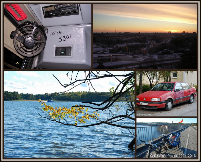 Memories, of the bus, the sunrise, the water, the car and Tranebergsbron