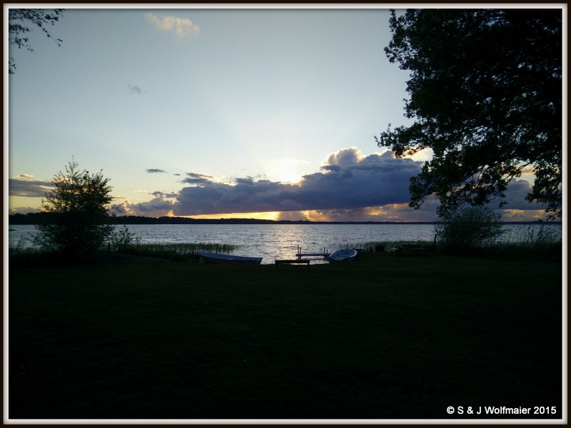 Lakeside sunset