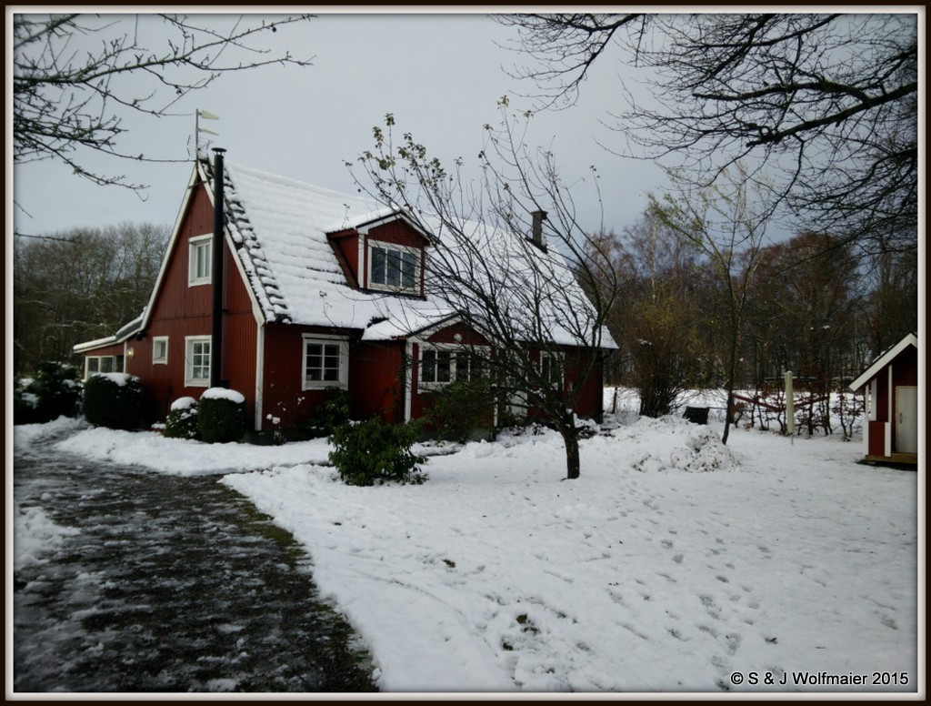 Our house in snow